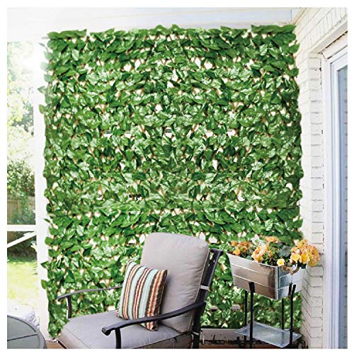 ECOOPTS Artificial Laurel Ivy Leaf Expandable/Stretchable Privacy ...