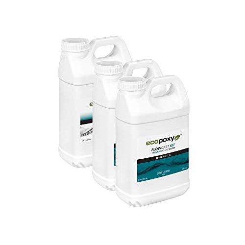 EcoPoxy FlowCast 12L Kit Clear Casting Epoxy Resin for Wood Workin...