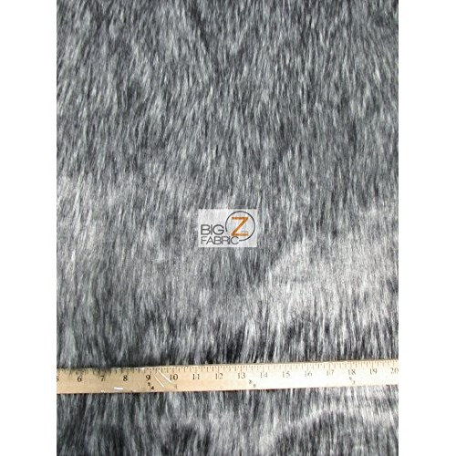 EcoShag Faux Fake Fur Arctic Alaskan Husky Long Pile Fabric Sold b...