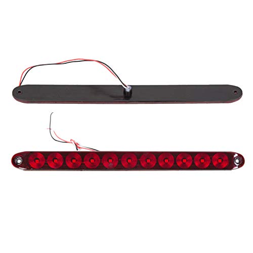 ECOTRIC 2PCS Red 15 11 LED Trailer Light Bar Sealed Stop Turn Rea...