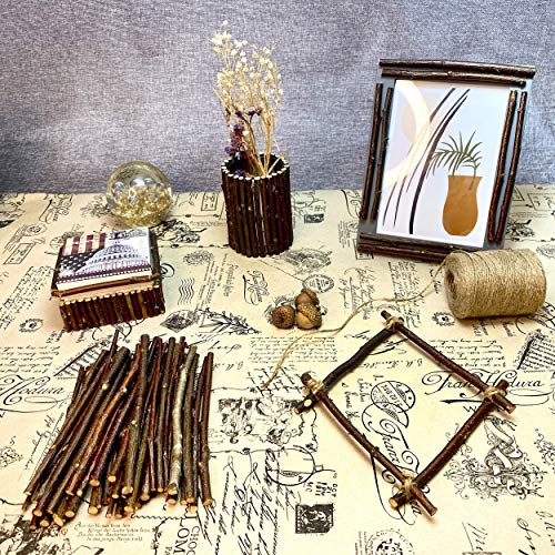 Ecovenik Wood Sticks for Crafts - 6 Inch Birch Wood Craft Sticks -...