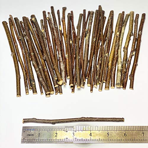Ecovenik Wood Sticks for Crafts - 6 Inch Birch Wood Craft Sticks -...
