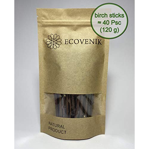 Ecovenik Wood Sticks for Crafts - 6 Inch Birch Wood Craft Sticks -...
