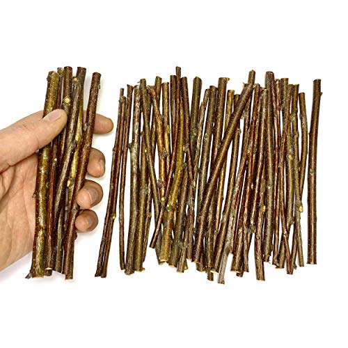 Ecovenik Wood Sticks for Crafts - 6 Inch Birch Wood Craft Sticks -...