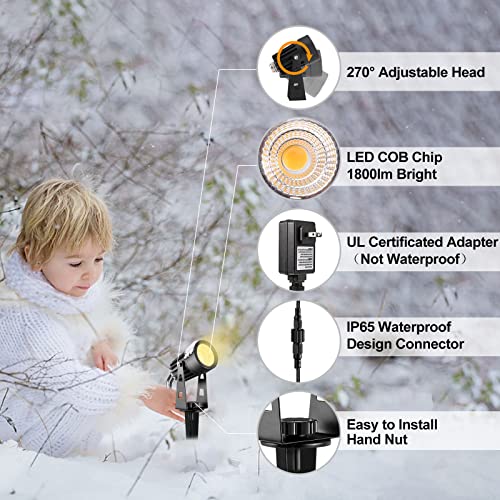 ECOWHO Low Voltage Landscape Lighting, 12V Outdoor Landscape Light...