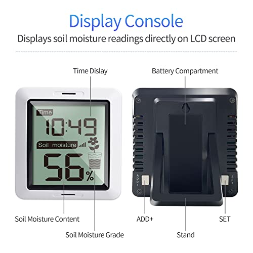ECOWITT WH0291 Soil Moisture Tester Plant Soil Moisture Sensor Met...