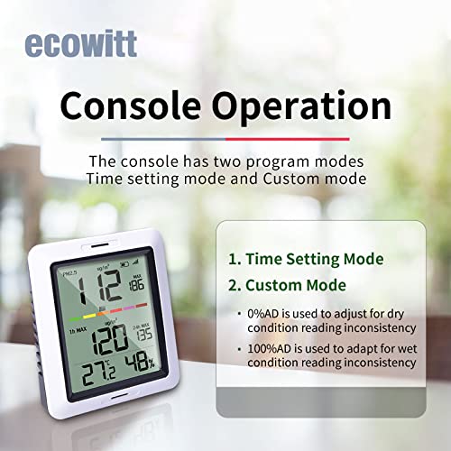ECOWITT WH0291 Soil Moisture Tester Plant Soil Moisture Sensor Met...