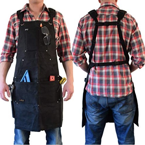 Work Aprons for Men for Shop - Carpenter Apron and Shop Aprons for...