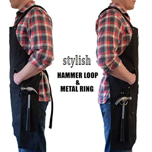 Work Aprons for Men for Shop - Carpenter Apron and Shop Aprons for...