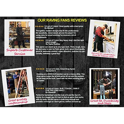 Work Aprons for Men for Shop - Carpenter Apron and Shop Aprons for...