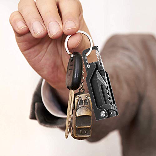 Keychain Pocket Knife/Small Tanto Folding Knives with Clip, Multit...