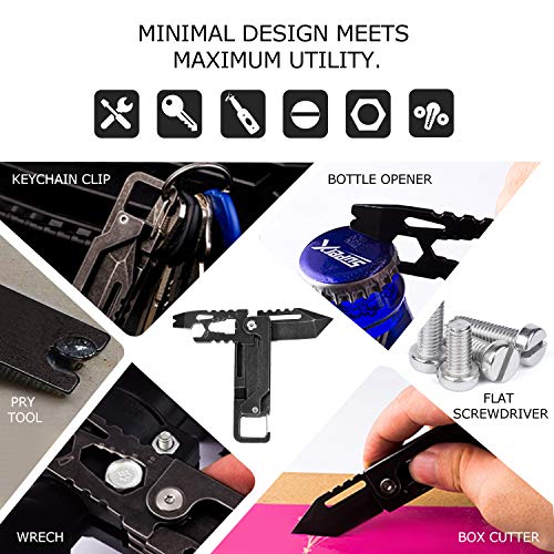 Keychain Pocket Knife/Small Tanto Folding Knives with Clip, Multit...