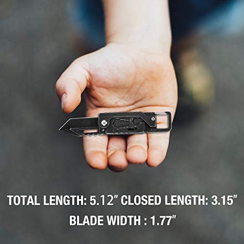 Keychain Pocket Knife/Small Tanto Folding Knives with Clip, Multit...