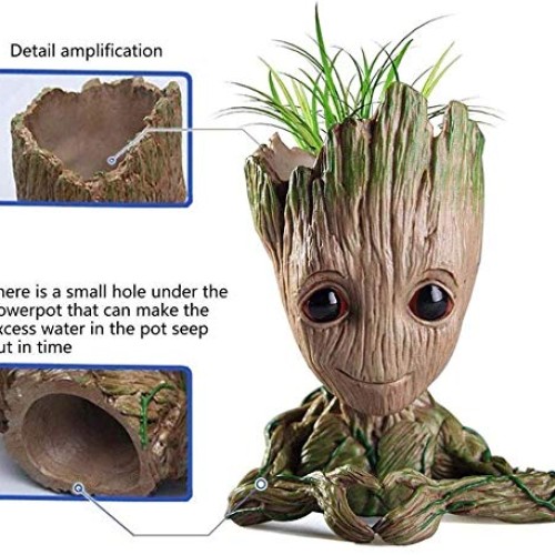 Baby Groot Flower Pot,Flowerpot Treeman Heart-Shaped Groot Succule...