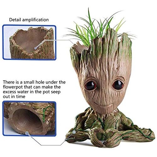 Baby Groot Flower Pot,Flowerpot Treeman Heart-Shaped Groot Succule...