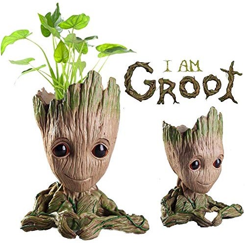 Baby Groot Flower Pot,Flowerpot Treeman Heart-Shaped Groot Succule...