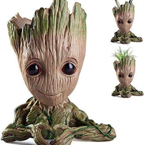 Baby Groot Flower Pot,Flowerpot Treeman Heart-Shaped Groot Succule...