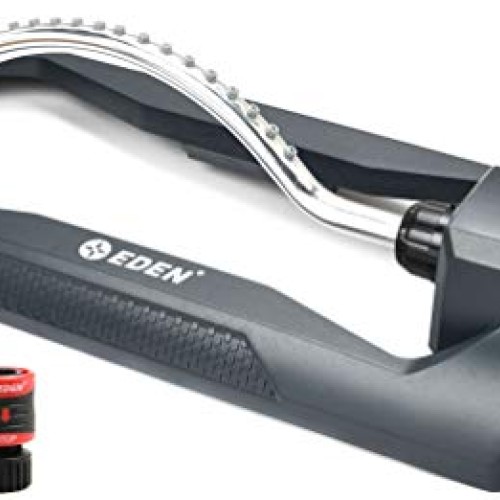 Eden 94114 Oscillating Sprinkler W/Quick Connector and Adapters Se...