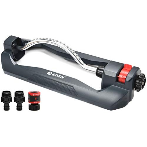 Eden 94114 Oscillating Sprinkler W/Quick Connector and Adapters Se...