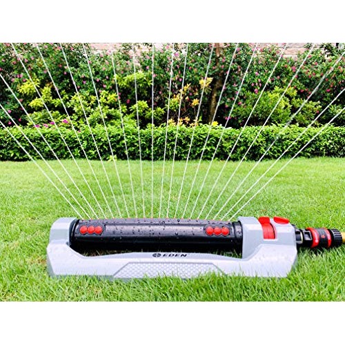 Eden 94116 Variable Width Metal Turbo Oscillating Sprinkler W/Quic...