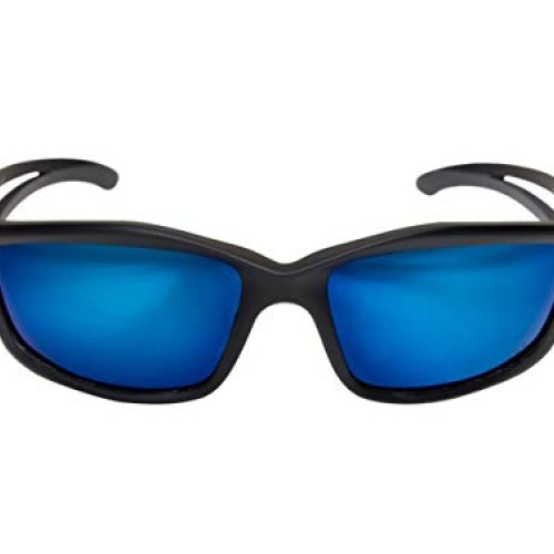 Edge TSKAP218 Kazbek Polarized Wrap-Around Safety Glasses, Anti-Sc...