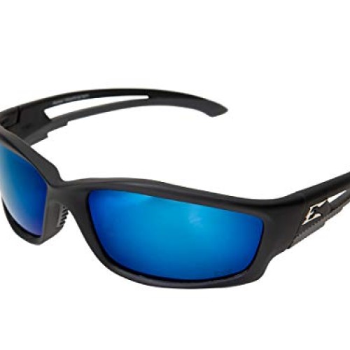 Edge TSKAP218 Kazbek Polarized Wrap-Around Safety Glasses, Anti-Sc...