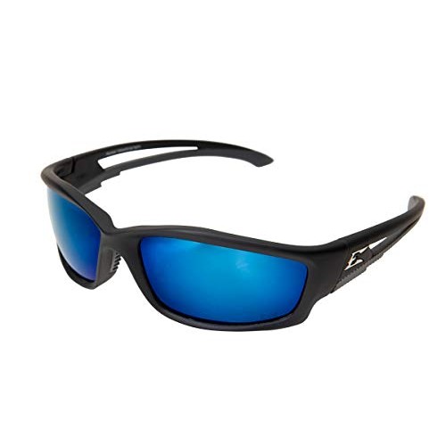 Edge TSKAP218 Kazbek Polarized Wrap-Around Safety Glasses, Anti-Sc...