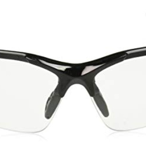 Edge Eyewear DZ111-G2 Safety Glasses, Black with Clear Lens, One Size