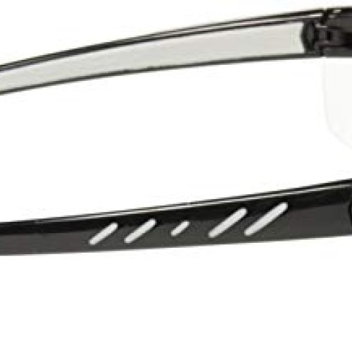 Edge Eyewear DZ111-G2 Safety Glasses, Black with Clear Lens, One Size