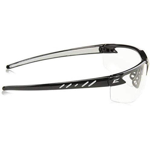 Edge Eyewear DZ111-G2 Safety Glasses, Black with Clear Lens, One Size