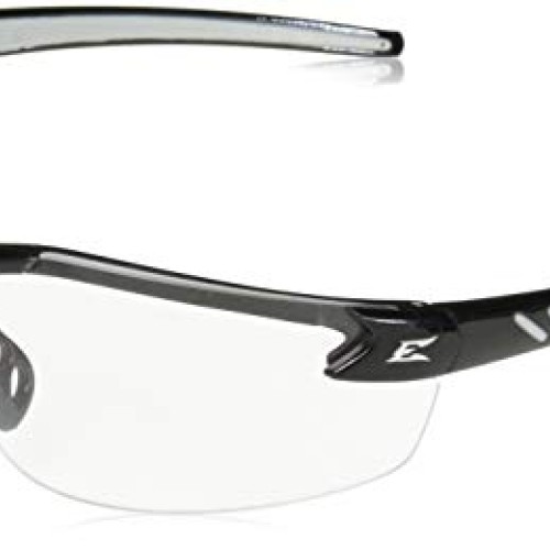 Edge Eyewear DZ111-G2 Safety Glasses, Black with Clear Lens, One Size