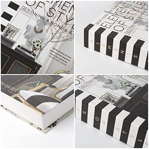 4 Pack Faux Books for Decoration, Ediactcyl Modern Fashion Decorat...