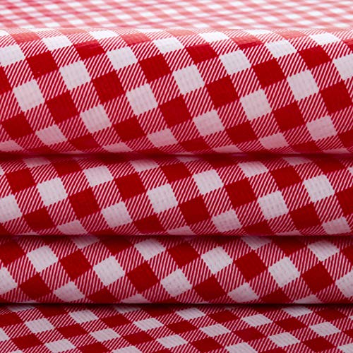 Oilcloth International Oilcloth Gingham Red Fabric By The Yard