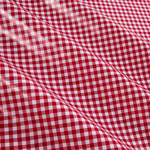 Oilcloth International Oilcloth Gingham Red Fabric By The Yard
