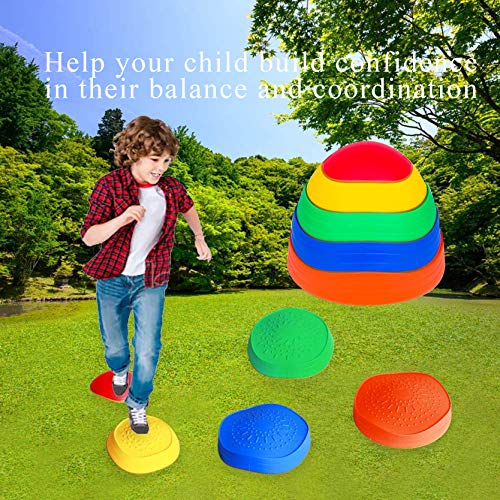 EDRLAITY 10 Pcs Stepping Stones for Kids, Balance Stepping Stones ...