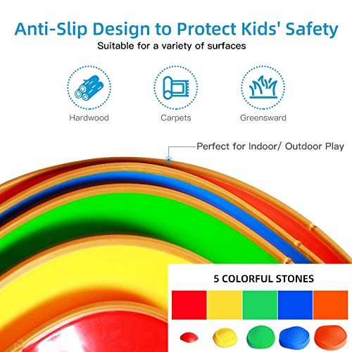 EDRLAITY 10 Pcs Stepping Stones for Kids, Balance Stepping Stones ...