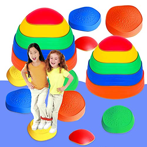 EDRLAITY 10 Pcs Stepping Stones for Kids, Balance Stepping Stones ...