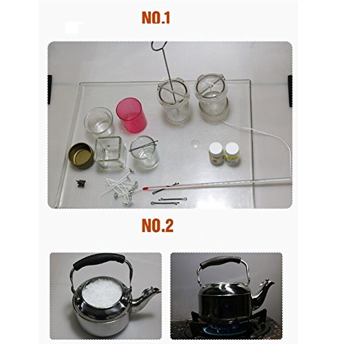 DIY Handmade Candle Cylinder-Shape Wax Mold Scented Candle Making ...