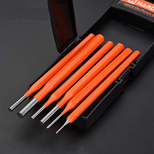 Edward Tools 6 Piece Pin Punch Set for mith, Mechanic, Metal S...