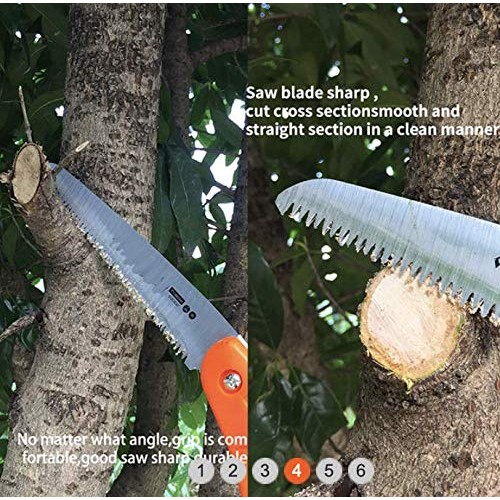 Edward Tools 7” Folding Saw - Heavy Duty Harden Triple Razor Tooth...