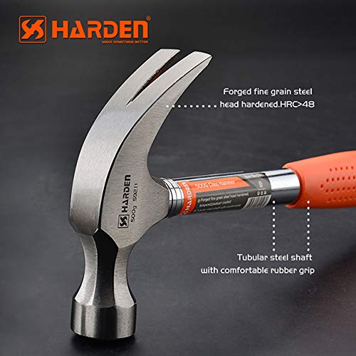 Edward Tools Harden 8 oz Claw Hammer - Solid Tubular Steel Handle ...