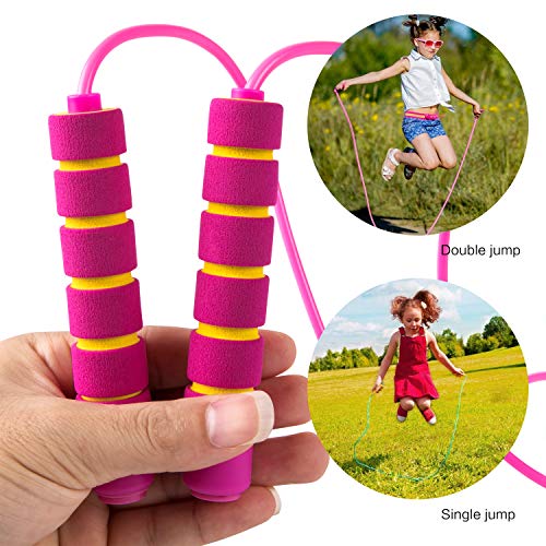 Eeoyu 3 Pack Adjustable Soft Skipping Rope Fitness Skipping Rope w...