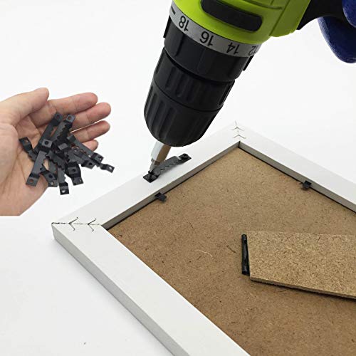 EesTeck 50 Pack Small Sawtooth Picture Hangers Steel Picture Hangi...