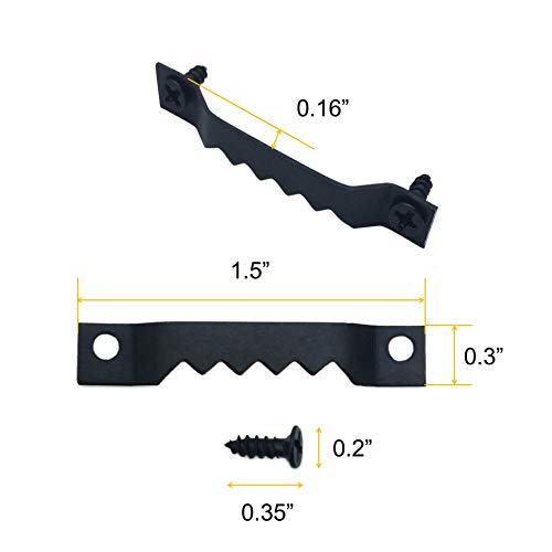 EesTeck 50 Pack Small Sawtooth Picture Hangers Steel Picture Hangi...