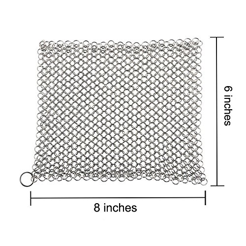 Efaithtek Cast Iron Cleaner -Premium 316 Stainless Steel Chain Mai...