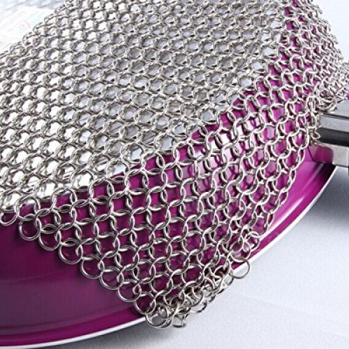 Efaithtek Cast Iron Cleaner -Premium 316 Stainless Steel Chain Mai...