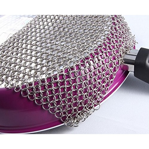 Efaithtek Cast Iron Cleaner -Premium 316 Stainless Steel Chain Mai...