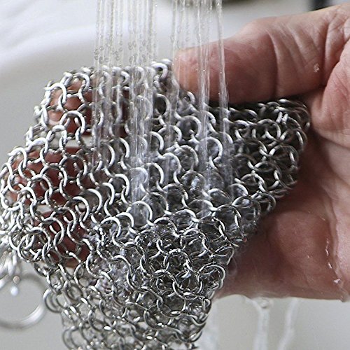 Efaithtek Cast Iron Cleaner -Premium 316 Stainless Steel Chain Mai...