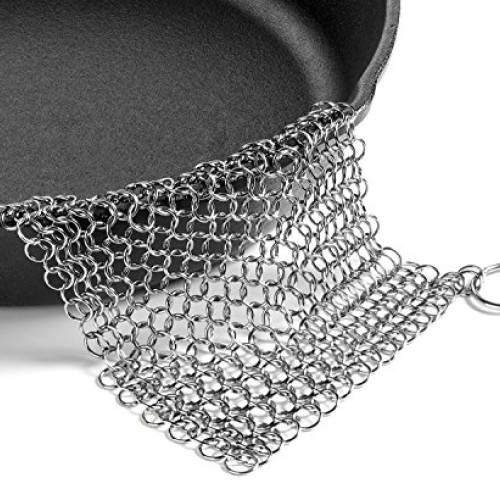 Efaithtek Cast Iron Cleaner -Premium 316 Stainless Steel Chain Mai...