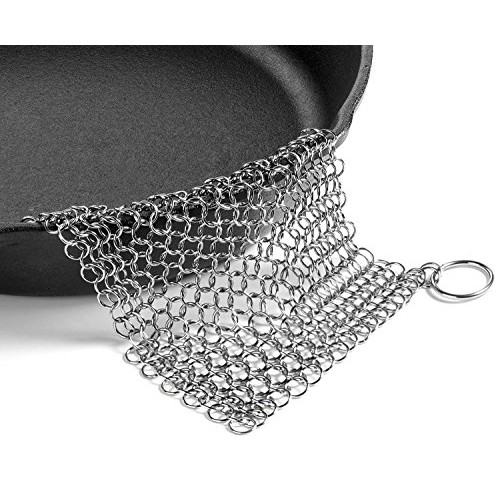 Efaithtek Cast Iron Cleaner -Premium 316 Stainless Steel Chain Mai...